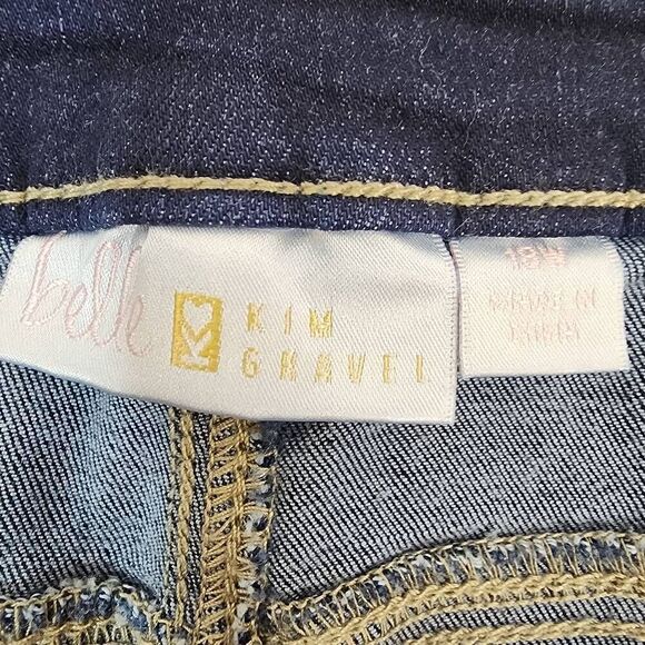 Belle by Kim Gravel Size 18 TripleLuxe Reg Denim Seamed to Perfection Jean - Picture 6 of 11